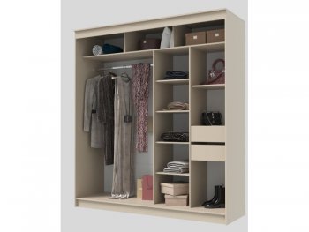 Шкаф-купе 2000 мм Гранд-1 ЛДСП, сатин (Эра) в Верхней Салде - verhnyaya-salda.mebel-e96.ru