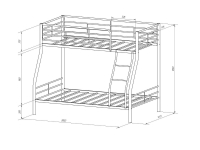 Кровать 2-х ярусная Гранада-2Я в Верхней Салде - verhnyaya-salda.mebel-e96.ru