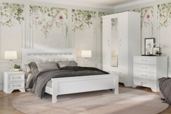 Спальный гарнитур Грация (лак) Белый (модульный) (БМ) в Верхней Салде - verhnyaya-salda.mebel-e96.ru