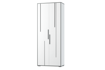 Шкаф 2 дв. Грей (УНИ) (МЛК) в Верхней Салде - verhnyaya-salda.mebel-e96.ru