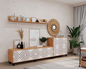 Стенка HYGGE комп.2 ромбы (Мама) в Верхней Салде - verhnyaya-salda.mebel-e96.ru