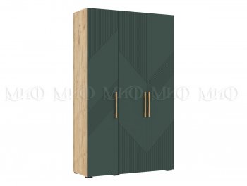 Шкаф 1350 мм Ирис с антресолью, крафт/грин (Миф) в Верхней Салде - verhnyaya-salda.mebel-e96.ru