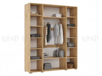 Шкаф 1800 мм Ирис с антресолью крафт/белый (Миф) в Верхней Салде - verhnyaya-salda.mebel-e96.ru