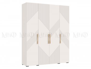 Шкаф 1800 мм Ирис с антресолью кашемир (Миф) в Верхней Салде - verhnyaya-salda.mebel-e96.ru