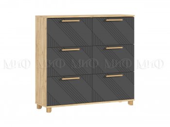 Обувница Ирис крафт/графит (Миф) в Верхней Салде - verhnyaya-salda.mebel-e96.ru