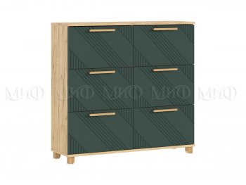 Обувница Ирис крафт/грин (Миф) в Верхней Салде - verhnyaya-salda.mebel-e96.ru