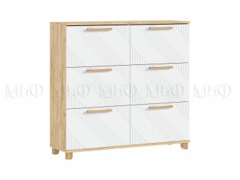 Обувница Ирис крафт/белый (Миф) в Верхней Салде - verhnyaya-salda.mebel-e96.ru