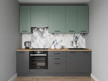 Кухонный гарнитур Изумруд 2400 мм Sanvut в Верхней Салде - verhnyaya-salda.mebel-e96.ru