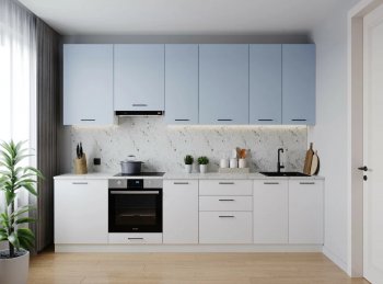 Кухонный гарнитур высокий Капри 3000 мм ЛДСП/МДФ (Санвут) в Верхней Салде - verhnyaya-salda.mebel-e96.ru