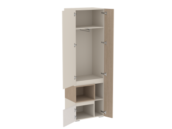 Шкаф для одежды узкий Каспер  (СБК) в Верхней Салде - verhnyaya-salda.mebel-e96.ru