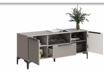 Тумба ТВ на 1350 Кимберли кашемир (Handis) в Верхней Салде - verhnyaya-salda.mebel-e96.ru