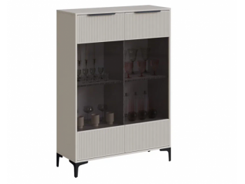 Шкаф со стеклом Кимберли кашемир (Handis) в Верхней Салде - verhnyaya-salda.mebel-e96.ru