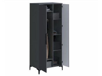 Шкаф 800 мм 2-створчатый Кимберли графит (Handis) в Верхней Салде - verhnyaya-salda.mebel-e96.ru