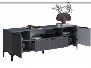 Тумба ТВ на 1650 Кимберли графит (Handis) в Верхней Салде - verhnyaya-salda.mebel-e96.ru