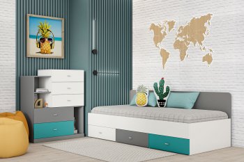 Кровать Клео арт. 010 океан (Диал) в Верхней Салде - verhnyaya-salda.mebel-e96.ru
