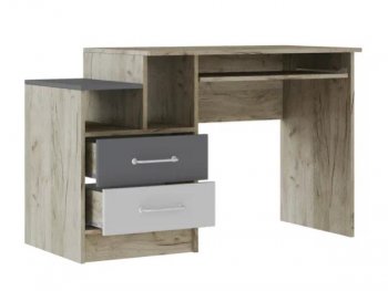Стол письменный Колибри Лофт серый (Текс) в Верхней Салде - verhnyaya-salda.mebel-e96.ru