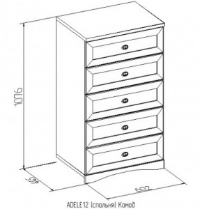 Комод 12 Адель в Верхней Салде - verhnyaya-salda.mebel-e96.ru
