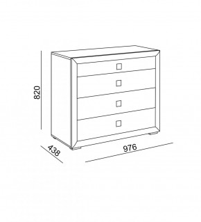 Комод малый Глэдис (модуль 26) в Верхней Салде - verhnyaya-salda.mebel-e96.ru