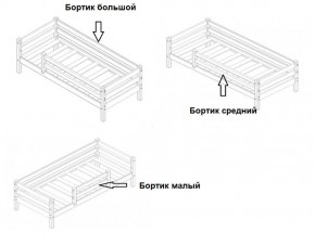 Кровать 2-х ярусная Сонечка с бортиками (лестница наклонная) в Верхней Салде - verhnyaya-salda.mebel-e96.ru