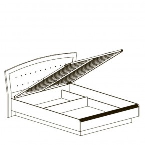 Кровать двойная 1600 с ПМ Афины 368 (Яна) в Верхней Салде - verhnyaya-salda.mebel-e96.ru