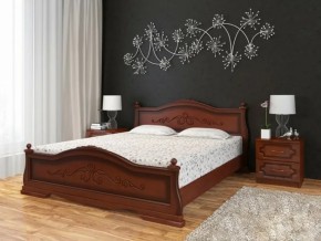 Кровать из массива Карина-1 Орех (БМ) в Верхней Салде - verhnyaya-salda.mebel-e96.ru