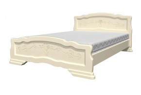 Кровать из массива Карина-6 Слоновая кость (БМ) в Верхней Салде - verhnyaya-salda.mebel-e96.ru