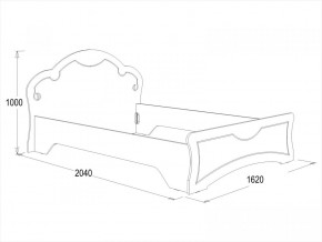 Кровать Ольга-10 МДФ (1400) в Верхней Салде - verhnyaya-salda.mebel-e96.ru