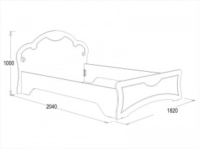 Кровать Ольга-10 МДФ (1600) в Верхней Салде - verhnyaya-salda.mebel-e96.ru