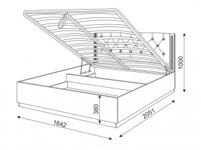 Кровать с подъемным механизмом М25 Тиффани в Верхней Салде - verhnyaya-salda.mebel-e96.ru