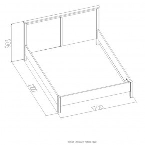 Кровать Шерлок 1800 орех 1800*2000 в Верхней Салде - verhnyaya-salda.mebel-e96.ru