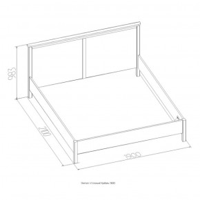 Кровать Шерлок 900 дуб сонома 1200*2000 в Верхней Салде - verhnyaya-salda.mebel-e96.ru