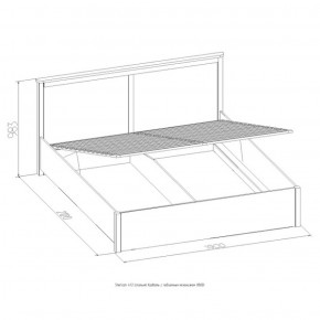 Кровать Шерлок с ПМ 1400 дуб сонома 1400*2000 в Верхней Салде - verhnyaya-salda.mebel-e96.ru