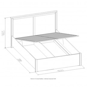 Кровать Шерлок с ПМ 1800 орех 1800*2000 в Верхней Салде - verhnyaya-salda.mebel-e96.ru