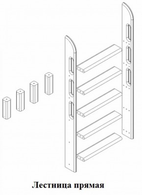 Кровать Сонечка 2-х ярусная (модульная) в Верхней Салде - verhnyaya-salda.mebel-e96.ru