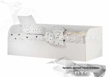 Кровать детская с подъемным механизмом Трио КРП-01 Белый (БТС) в Верхней Салде - verhnyaya-salda.mebel-e96.ru