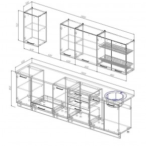 Кухонный гарнитур Лада 2800 в Верхней Салде - verhnyaya-salda.mebel-e96.ru