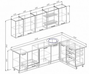 Кухонный гарнитур угловой Бланка 2600х1600 в Верхней Салде - verhnyaya-salda.mebel-e96.ru