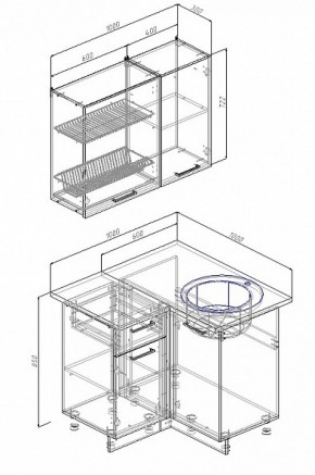 Кухонный гарнитур угловой Сатин 1000*1000 в Верхней Салде - verhnyaya-salda.mebel-e96.ru