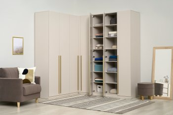 Гардеробная/шкаф 2200*1706 мм Ларго №3 Кашемир (Миф) в Верхней Салде - verhnyaya-salda.mebel-e96.ru