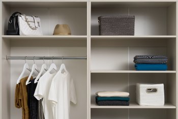 Гардеробная/шкаф 4000 мм Ларго №1 открытая Кашемир (Миф) в Верхней Салде - verhnyaya-salda.mebel-e96.ru