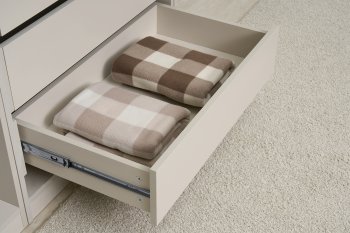 Гардеробная/шкаф 4000 мм Ларго №1 открытая Кашемир (Миф) в Верхней Салде - verhnyaya-salda.mebel-e96.ru