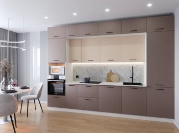Кухонный гарнитур Латте 3400 мм (Санвут) в Верхней Салде - verhnyaya-salda.mebel-e96.ru