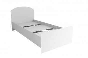 Кровать Лавис КРД 900.1 белый софт (ДСВ) в Верхней Салде - verhnyaya-salda.mebel-e96.ru