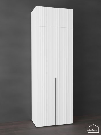 Шкаф с антресолью 800 мм Linnea MHR-2A-3 2450х800х510 (Белый-М 11.1.2) в Верхней Салде - verhnyaya-salda.mebel-e96.ru