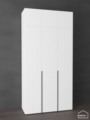 Шкаф с антресолью 1200 мм Linnea MHR-3A-1 2450х1200х510 (Белый-М 11.1.2) в Верхней Салде - verhnyaya-salda.mebel-e96.ru