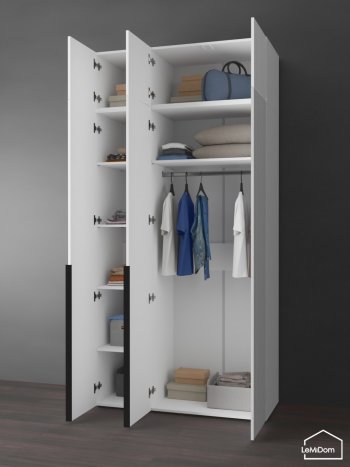Шкаф с антресолью 1200 мм Linnea MHR-3A-1 2450х1200х510 (Белый-М 11.1.2) в Верхней Салде - verhnyaya-salda.mebel-e96.ru