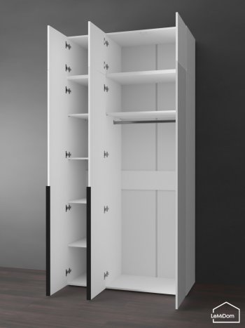 Шкаф с антресолью 1200 мм Linnea MHR-3A-1 2450х1200х510 (Белый-М 11.1.2) в Верхней Салде - verhnyaya-salda.mebel-e96.ru