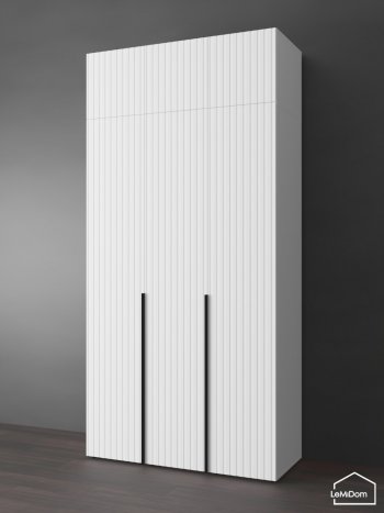 Шкаф с антресолью 1200 мм Linnea MHR-3A-1 2450х1200х510 (Белый-М 11.1.2) в Верхней Салде - verhnyaya-salda.mebel-e96.ru