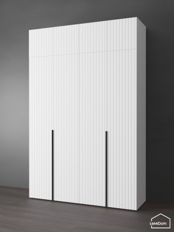 Шкаф с антресолью 1600 мм Linnea MHR-4A-1 2450х1600х510 (Белый-М 11.1.1) в Верхней Салде - verhnyaya-salda.mebel-e96.ru