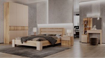 Комод 3 ящика Ленора вотан/Кашемир (Лин) в Верхней Салде - verhnyaya-salda.mebel-e96.ru